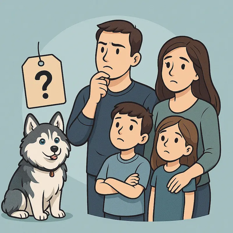 Quel est le prix d'un Pomsky Little Wolf Angels