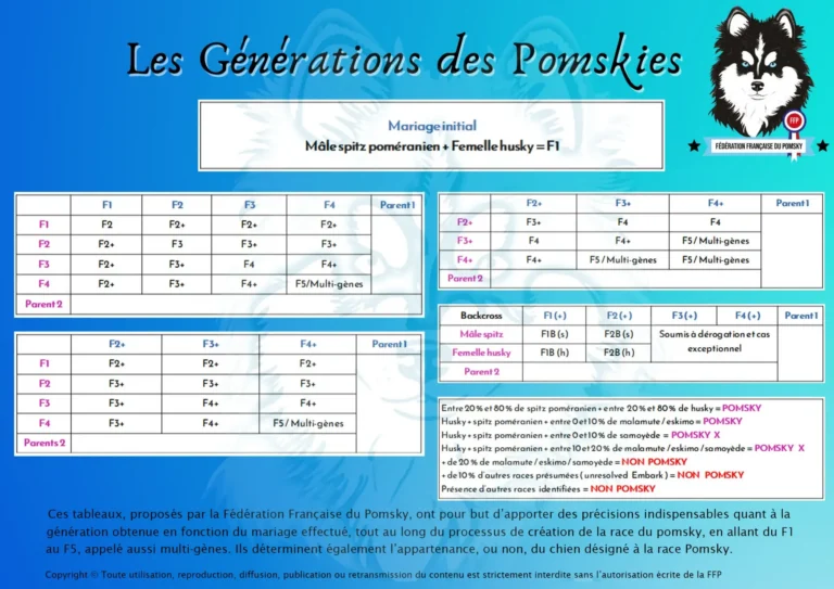 Les générations de pomsky